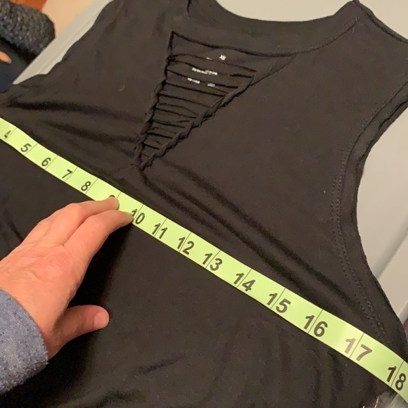 So brand black tank with cut out detailing, new - Picture 8 of 11